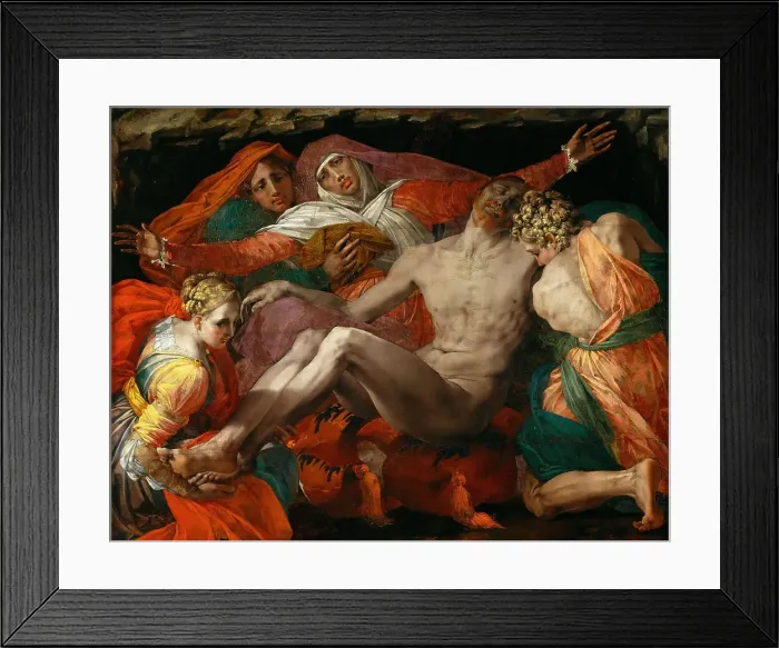 Framed Print : Pietà, Between 1530 and 1535. Creator: Rosso Fiorentino (1495-1540) Framed Print : Pietà, Between 1530 and 1535. Creator: Rosso Fiorentino (1495-1540)