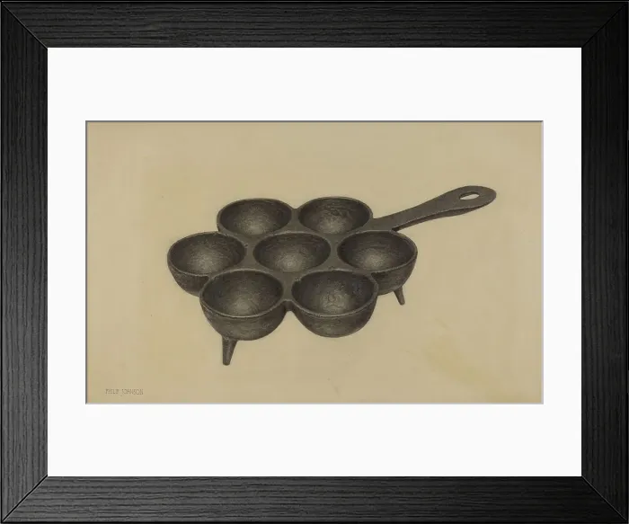 Framed Print : Muffin Pan, c. 1938. Creator: Philip Johnson Framed Print : Muffin Pan, c. 1938. Creator: Philip Johnson
