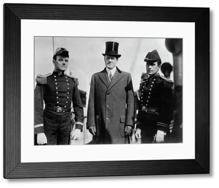 Framed Print : Battleship Review, Unidentified Naval officer; Postmaster General Hitchcock; Dr. Cary... 1912. Creator: Harris & Ewing. Battleship Review, Unidentified Naval officer; Postmaster General Hitchcock; Dr. Cary... 1912. Creator: Harris & Ewing Framed Print : Battleship Review, Unidentified Naval officer; Postmaster General Hitchcock; Dr. Cary... 1912. Creator: Harris & Ewing. Battleship Review, Unidentified Naval officer; Postmaster General Hitchcock; Dr. Cary... 1912. Creator: Harris & Ewing