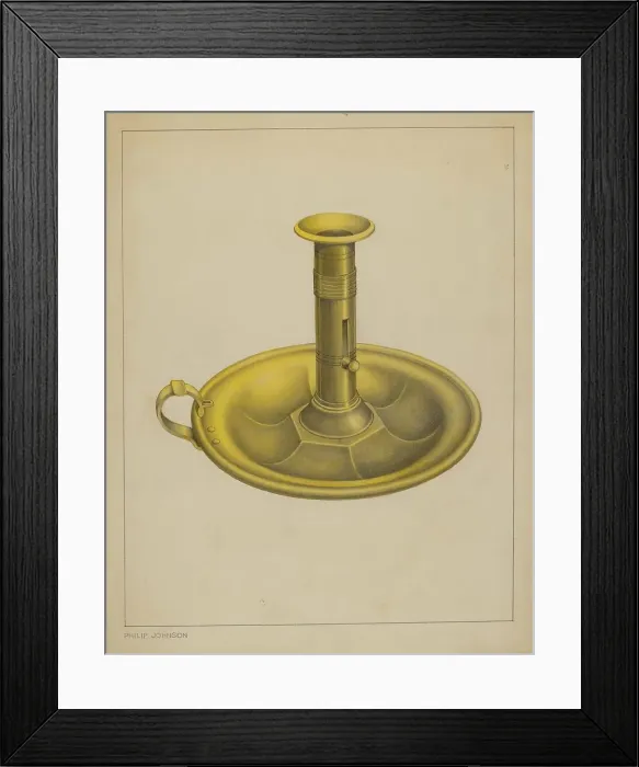 Framed Print : Candlestick, c. 1937. Creator: Philip Johnson Framed Print : Candlestick, c. 1937. Creator: Philip Johnson