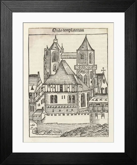 Framed Print : Ordo templatorum from Liber Chronicarum, 1493. Creator: Wolgemut, Michael (1434-1519) Framed Print : Ordo templatorum from Liber Chronicarum, 1493. Creator: Wolgemut, Michael (1434-1519)