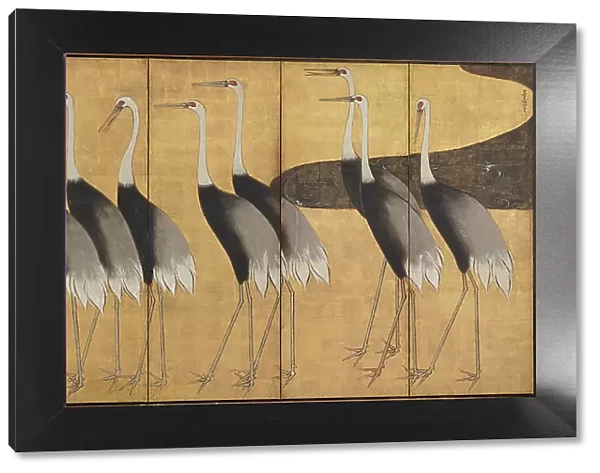 Cranes, End of 17th-Early 18th cen. Creator: Korin, Ogata (1658-1716)