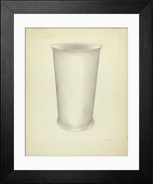 Framed Print : Silver Beaker, 1935 / 1942. Creator: Karl Joubert Framed Print : Silver Beaker, 1935 / 1942. Creator: Karl Joubert
