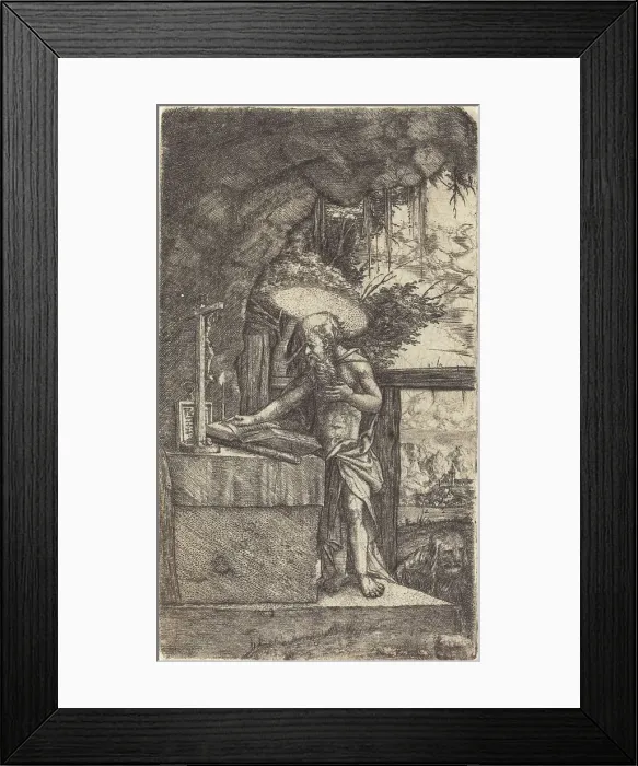 Framed Print : Saint Jerome Reading, c. 1515 / 1520. Creator: Albrecht Altdorfer Framed Print : Saint Jerome Reading, c. 1515 / 1520. Creator: Albrecht Altdorfer
