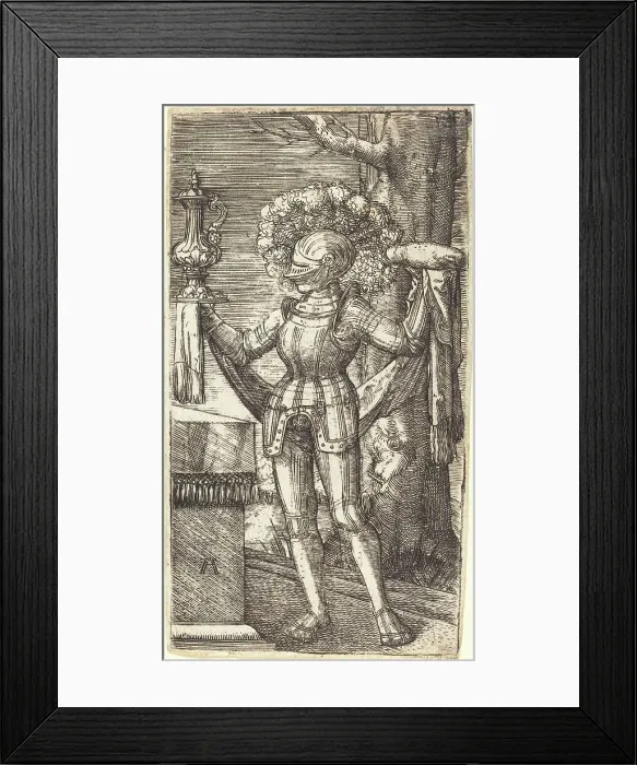 Framed Print : Knight in Armour with Bread and Wine, c. 1512 / 1515. Creator: Albrecht Altdorfer Framed Print : Knight in Armour with Bread and Wine, c. 1512 / 1515. Creator: Albrecht Altdorfer
