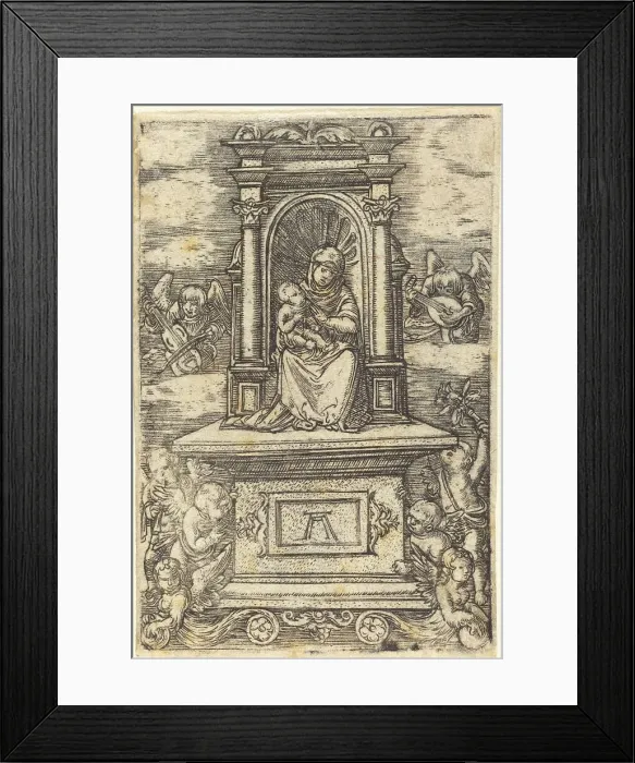Framed Print : The Beautiful Virgin of Regensburg on an Altar, c. 1519 / 1520. Creator: Albrecht Altdorfer Framed Print : The Beautiful Virgin of Regensburg on an Altar, c. 1519 / 1520. Creator: Albrecht Altdorfer