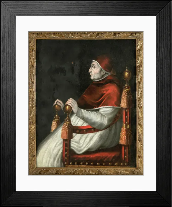 Framed Print : Portrait of Pope Alexander VI (1431-1503). Creator: Dell'Altissimo, Cristofano (1525-1605) Framed Print : Portrait of Pope Alexander VI (1431-1503). Creator: Dell'Altissimo, Cristofano (1525-1605)