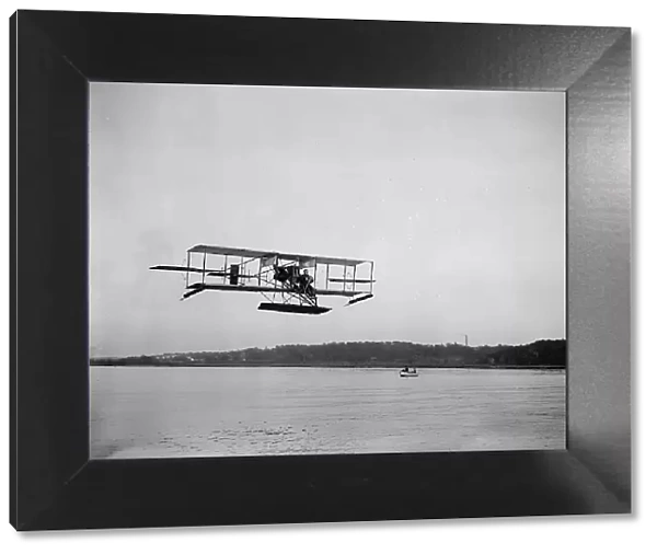 Lieutenant Theodore G. Ellyson, U.S.Navy, Testing Seaplane On Potomac, 1911. Creator: Harris & Ewing. Lieutenant Theodore G. Ellyson, U.S.Navy, Testing Seaplane On Potomac, 1911. Creator: Harris & Ewing