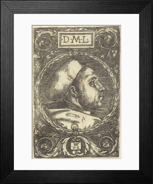 Framed Print : Martin Luther, c. 1525. Creator: Albrecht Altdorfer Framed Print : Martin Luther, c. 1525. Creator: Albrecht Altdorfer