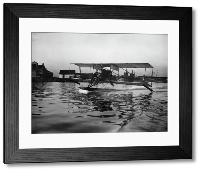 Framed Print : Lieutenant Theodore G. Ellyson, U.S.Navy, Testing Seaplane On Potomac, 1911. Creator: Harris & Ewing. Lieutenant Theodore G. Ellyson, U.S.Navy, Testing Seaplane On Potomac, 1911. Creator: Harris & Ewing Framed Print : Lieutenant Theodore G. Ellyson, U.S.Navy, Testing Seaplane On Potomac, 1911. Creator: Harris & Ewing. Lieutenant Theodore G. Ellyson, U.S.Navy, Testing Seaplane On Potomac, 1911. Creator: Harris & Ewing