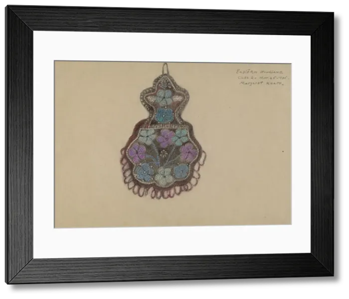 Framed Print : Beaded Bag, c. 1935. Creator: Margaret Knapp Framed Print : Beaded Bag, c. 1935. Creator: Margaret Knapp