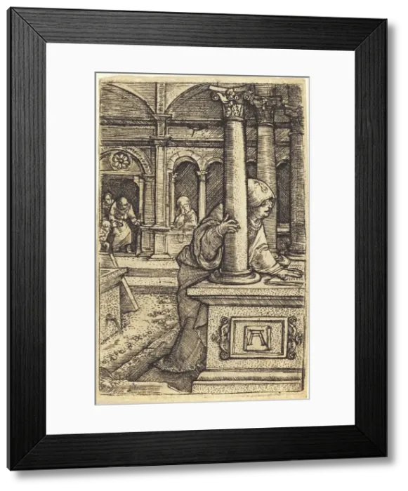 Framed Print : The Virgin Seeking Jesus in the Temple, c. 1519 / 1520. Creator: Albrecht Altdorfer Framed Print : The Virgin Seeking Jesus in the Temple, c. 1519 / 1520. Creator: Albrecht Altdorfer