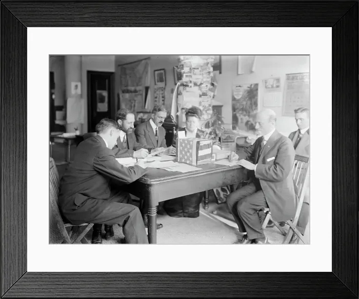 Framed Print : District of Columbia - Suffrage Voting For District, 1912. Creator: Harris & Ewing. District of Columbia - Suffrage Voting For District, 1912. Creator: Harris & Ewing Framed Print : District of Columbia - Suffrage Voting For District, 1912. Creator: Harris & Ewing. District of Columbia - Suffrage Voting For District, 1912. Creator: Harris & Ewing