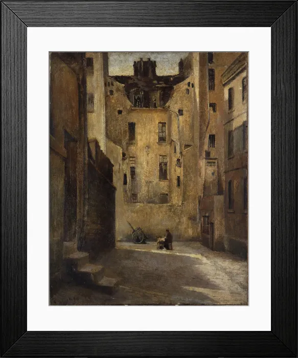 Framed Print : Impasse des Boeufs, c1900. Creator: Hippolyte Guy Framed Print : Impasse des Boeufs, c1900. Creator: Hippolyte Guy