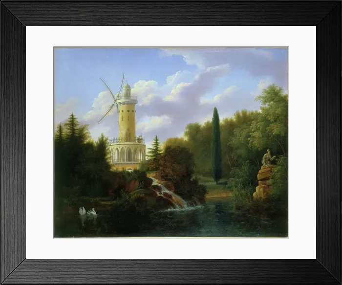 Framed Print : Moulin de la Folie-Beaujon, 1827. Creator: Antoine Guyot Framed Print : Moulin de la Folie-Beaujon, 1827. Creator: Antoine Guyot