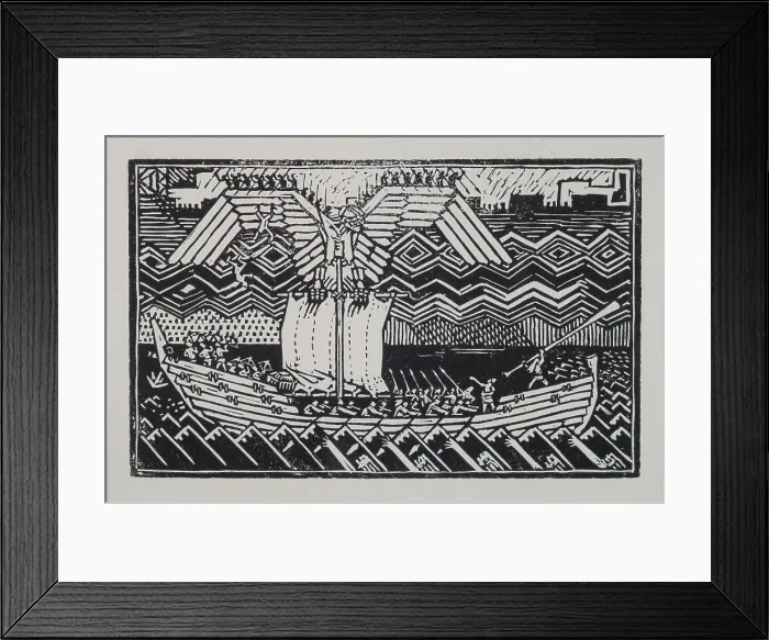 Framed Print : Sampolaiva, Koru-Kalevala, 1922. Creator: Gallen-Kallela, Akseli (1865-1931) Framed Print : Sampolaiva, Koru-Kalevala, 1922. Creator: Gallen-Kallela, Akseli (1865-1931)