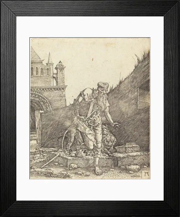 Framed Print : Saint Jerome in a Courtyard, c. 1512 / 1515. Creator: Albrecht Altdorfer Framed Print : Saint Jerome in a Courtyard, c. 1512 / 1515. Creator: Albrecht Altdorfer