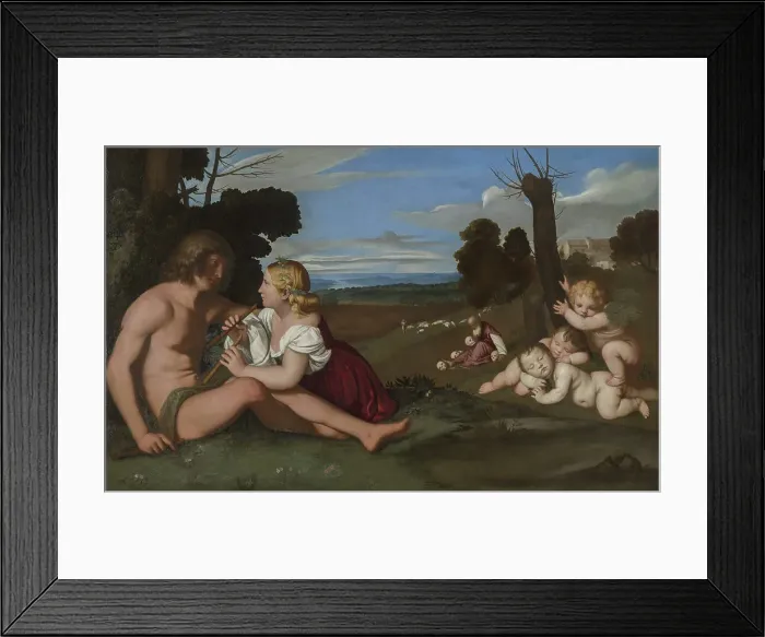 Framed Print : The Three Ages of Man (After Titian), ca 1681-1682. Creator: Sassoferrato (1609-1685) Framed Print : The Three Ages of Man (After Titian), ca 1681-1682. Creator: Sassoferrato (1609-1685)