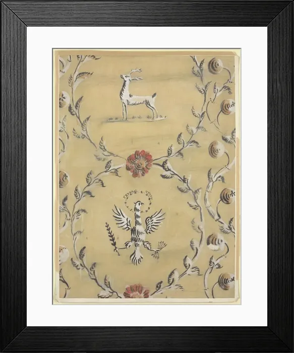 Framed Print : Wall Design, 1935 / 1942. Creator: Unknown Framed Print : Wall Design, 1935 / 1942. Creator: Unknown