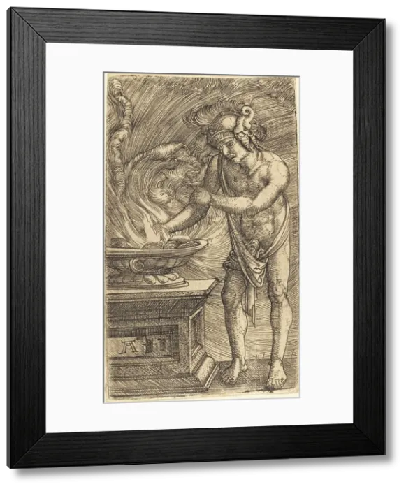 Framed Print : Mucius Scaevola, c. 1520 / 1530. Creator: Albrecht Altdorfer Framed Print : Mucius Scaevola, c. 1520 / 1530. Creator: Albrecht Altdorfer