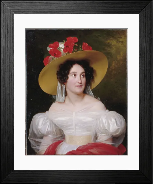 Framed Print : Portrait of Madame Arachequesne, 1831. Creator: Louis Hersent Framed Print : Portrait of Madame Arachequesne, 1831. Creator: Louis Hersent