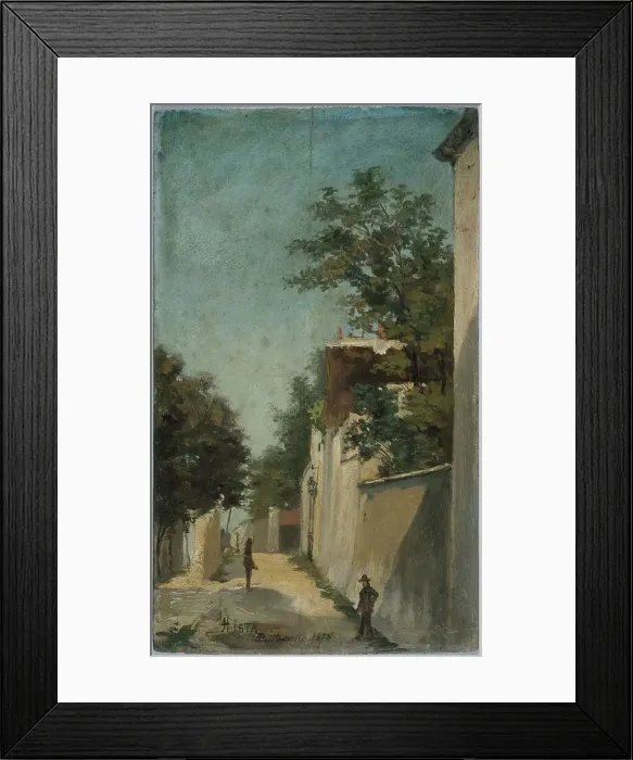 Framed Print : Rue Saint-Vincent in Montmartre, 18th arrondissement, 1875. Creator: Louis Hista Framed Print : Rue Saint-Vincent in Montmartre, 18th arrondissement, 1875. Creator: Louis Hista