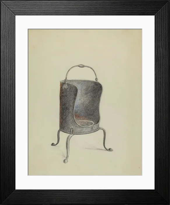 Framed Print : Plate Warmer, c. 1936. Creator: Richard Schoene Framed Print : Plate Warmer, c. 1936. Creator: Richard Schoene