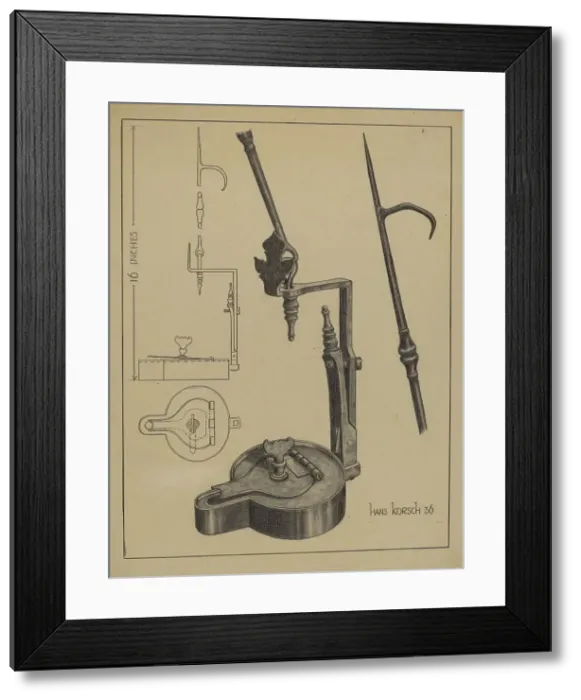 Framed Print : Betty Lamp, 1936. Creator: Hans Korsch Framed Print : Betty Lamp, 1936. Creator: Hans Korsch