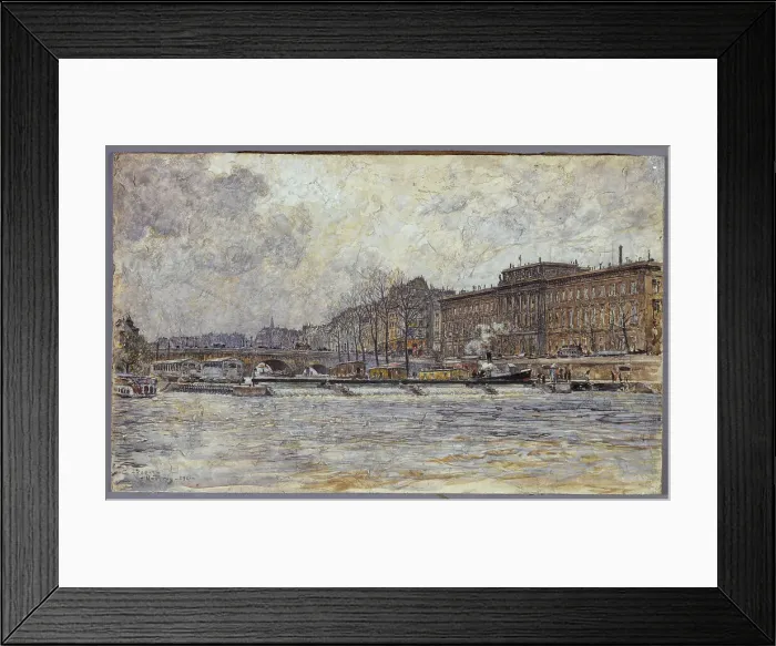 Framed Print : Hotel de la Monnaie and the Pont-Neuf, 1901. Creator: Frederic Houbron Framed Print : Hotel de la Monnaie and the Pont-Neuf, 1901. Creator: Frederic Houbron