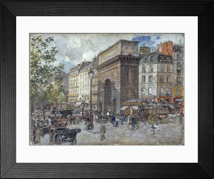 Framed Print : Porte Saint-Martin, 1898. Creator: Frederic Houbron Framed Print : Porte Saint-Martin, 1898. Creator: Frederic Houbron