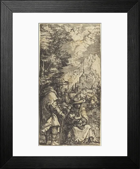 Framed Print : The Rest on the Flight into Egypt, c. 1515 / 1519. Creator: Albrecht Altdorfer Framed Print : The Rest on the Flight into Egypt, c. 1515 / 1519. Creator: Albrecht Altdorfer