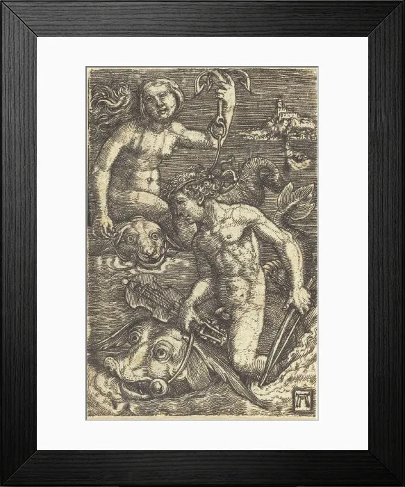 Framed Print : Arion and Nereide, c. 1520 / 1525. Creator: Albrecht Altdorfer Framed Print : Arion and Nereide, c. 1520 / 1525. Creator: Albrecht Altdorfer