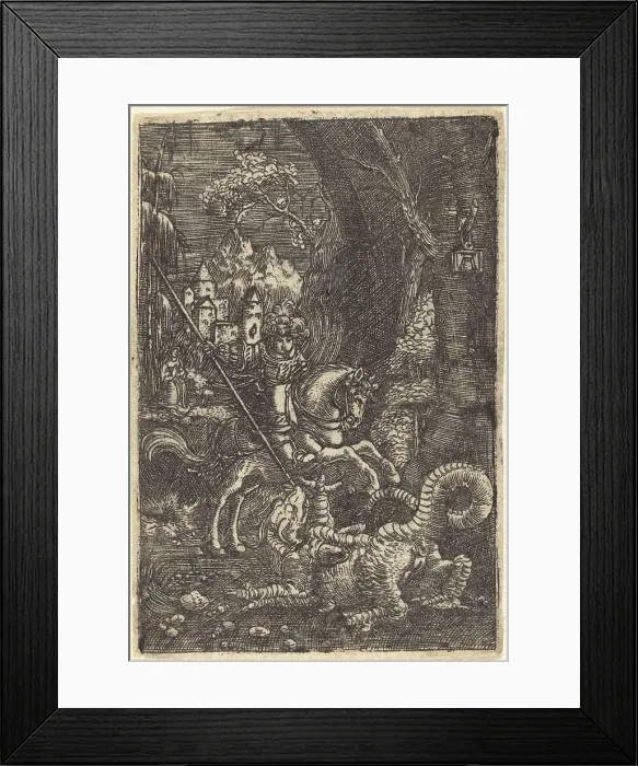Framed Print : Saint George, c. 1515 / 1518. Creator: Albrecht Altdorfer Framed Print : Saint George, c. 1515 / 1518. Creator: Albrecht Altdorfer