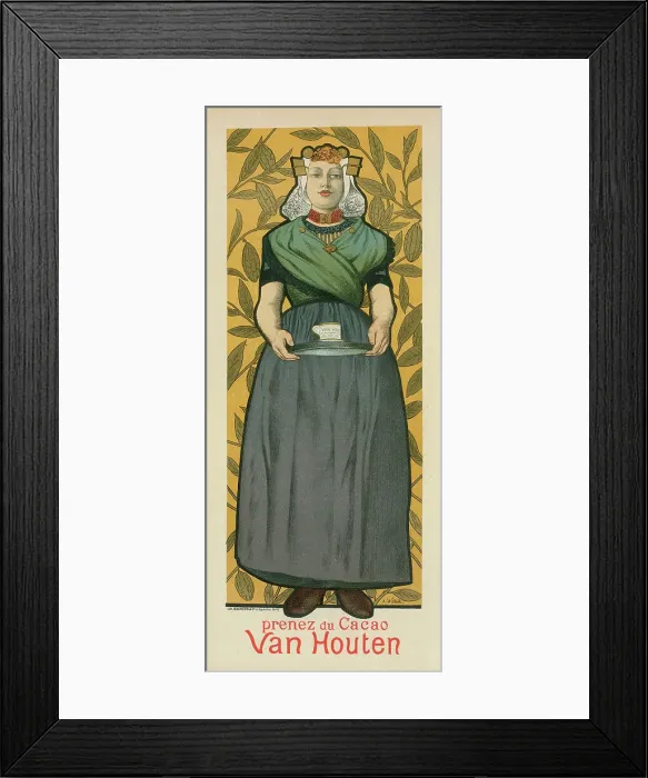 Framed Print : Cacao Van Houten, 1896. Creator: Willette, Adolphe (1857-1926) Framed Print : Cacao Van Houten, 1896. Creator: Willette, Adolphe (1857-1926)