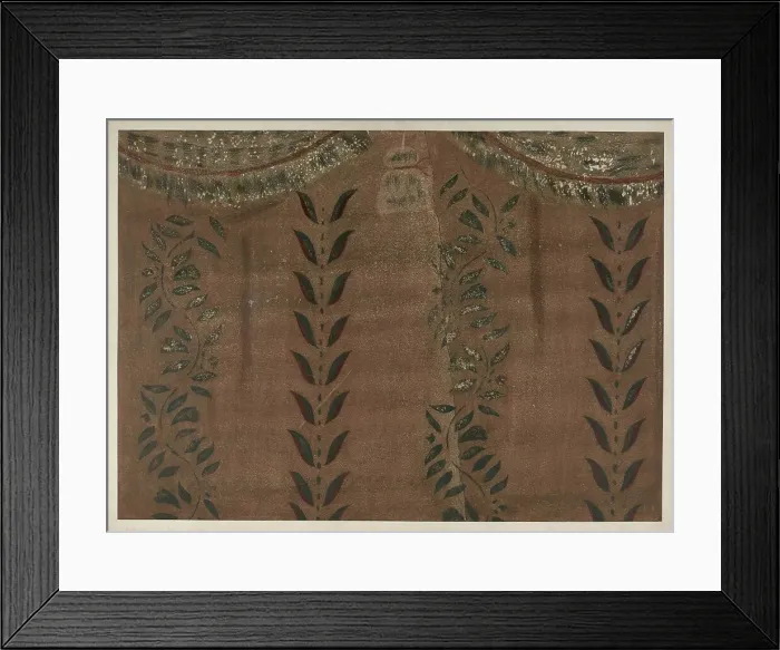 Framed Print : Stencilled Wall, c. 1940. Creator: Michael Lauretano Framed Print : Stencilled Wall, c. 1940. Creator: Michael Lauretano