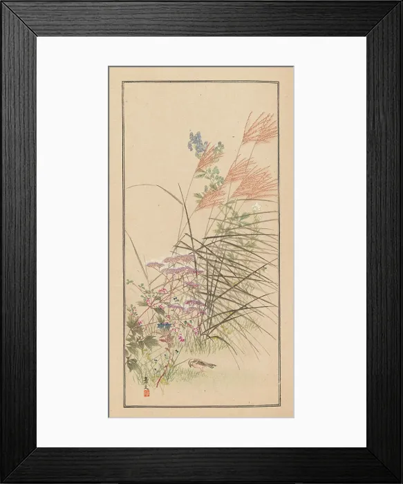 Framed Print : Shubi gakan (Drawing Methods for Aesthetic Pictures), 1889. Creator: Sakujiro, Nanbara (active 1889) Framed Print : Shubi gakan (Drawing Methods for Aesthetic Pictures), 1889. Creator: Sakujiro, Nanbara (active 1889)