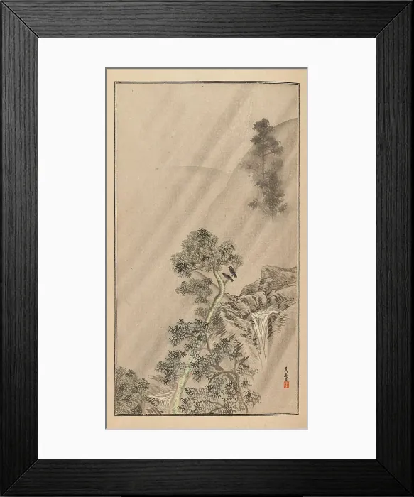 Framed Print : Shubi gakan (Drawing Methods for Aesthetic Pictures), 1889. Creator: Sakujiro, Nanbara (active 1889) Framed Print : Shubi gakan (Drawing Methods for Aesthetic Pictures), 1889. Creator: Sakujiro, Nanbara (active 1889)