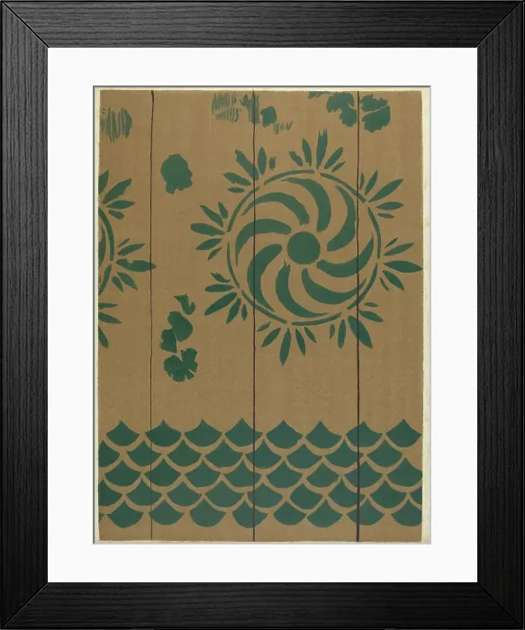 Framed Print : Stencilled Floor, c. 1940. Creator: Michael Lauretano Framed Print : Stencilled Floor, c. 1940. Creator: Michael Lauretano