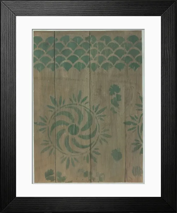 Framed Print : Stencilled Floor, c. 1940. Creator: Michael Lauretano Framed Print : Stencilled Floor, c. 1940. Creator: Michael Lauretano