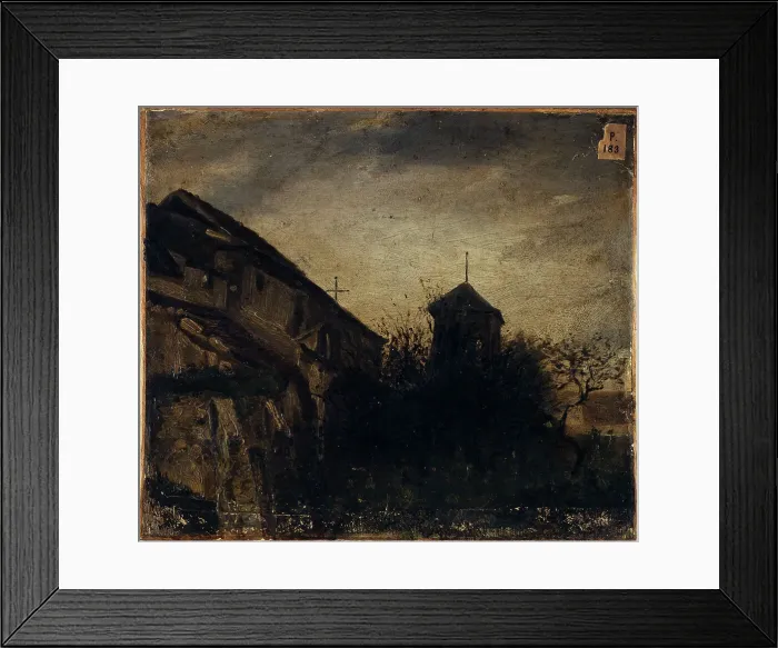Framed Print : The apse of Saint-Pierre-de-Montmartre, 1828. Creator: Louis-Godefroy Jadin Framed Print : The apse of Saint-Pierre-de-Montmartre, 1828. Creator: Louis-Godefroy Jadin