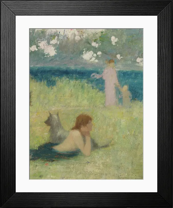 Framed Print : Sketch for the town hall of Bagnolet (Seine-Saint-Denis): Spring, 1893. Creator: Henri Rachou