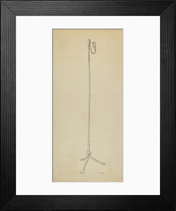 Framed Print : Rush and Candle Stand, c. 1939. Creator: Irene Lawson Framed Print : Rush and Candle Stand, c. 1939. Creator: Irene Lawson