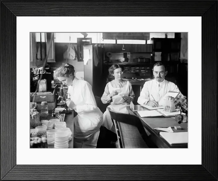 Framed Print : Bacteriology - Dr. George Stiles, 1912. Creator: Harris & Ewing. Bacteriology - Dr. George Stiles, 1912. Creator: Harris & Ewing Framed Print : Bacteriology - Dr. George Stiles, 1912. Creator: Harris & Ewing. Bacteriology - Dr. George Stiles, 1912. Creator: Harris & Ewing