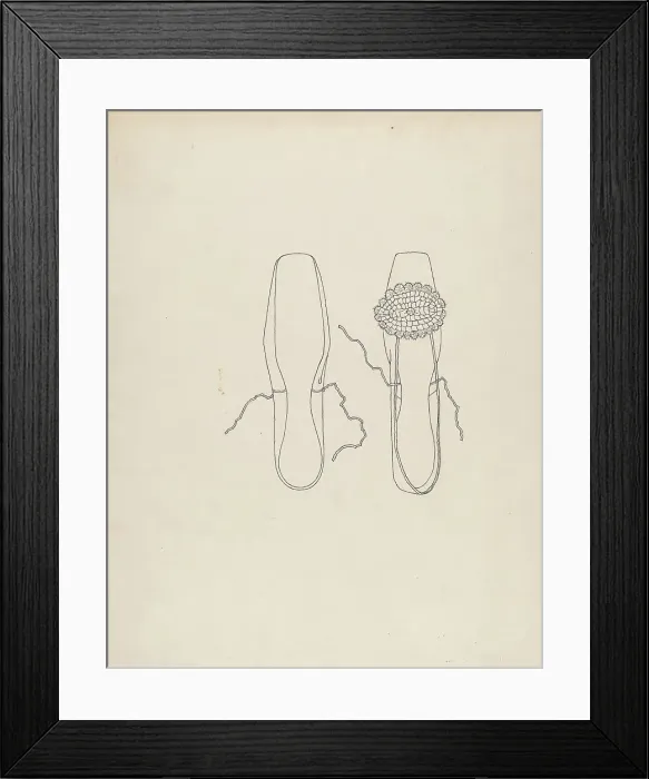 Framed Print : Slipper, 1935 / 1942. Creator: Irene Lawson Framed Print : Slipper, 1935 / 1942. Creator: Irene Lawson