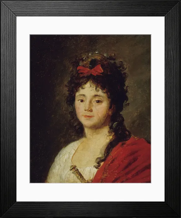 Framed Print : Portrait de Mademoiselle Maillard (Marie-Thérèse Davoux, 1766-1818, dite), chanteuse à l'Opéra, c1790 Creator: Jean-Franois Garnerey Framed Print : Portrait de Mademoiselle Maillard (Marie-Thérèse Davoux, 1766-1818, dite), chanteuse à l'Opéra, c1790 Creator: Jean-Franois Garnerey