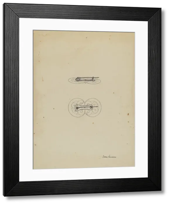 Framed Print : Brooch, 1935 / 1942. Creator: Irene Lawson Framed Print : Brooch, 1935 / 1942. Creator: Irene Lawson