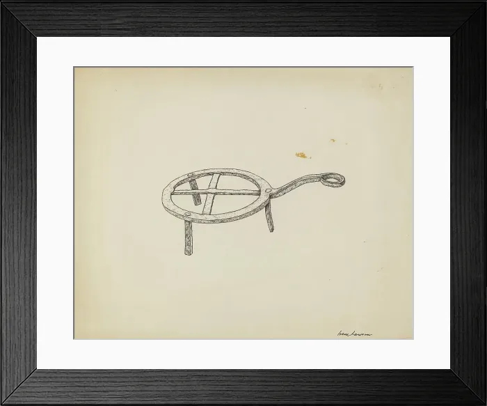 Framed Print : Trivet, c. 1939. Creator: Irene Lawson Framed Print : Trivet, c. 1939. Creator: Irene Lawson