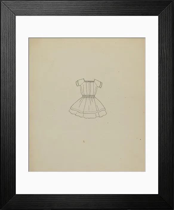 Framed Print : Child's Dress, c. 1936. Creator: Irene Lawson Framed Print : Child's Dress, c. 1936. Creator: Irene Lawson