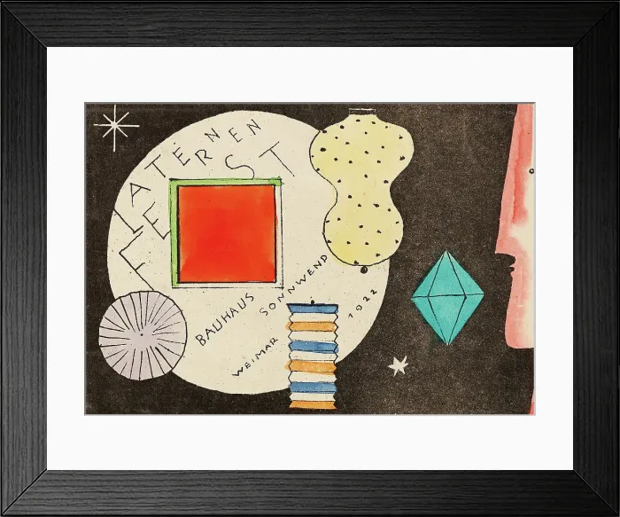 Framed Print : Laternenfest Bauhaus Weimar, 1922. Creator: Schlemmer, Oskar (1888-1943) Framed Print : Laternenfest Bauhaus Weimar, 1922. Creator: Schlemmer, Oskar (1888-1943)