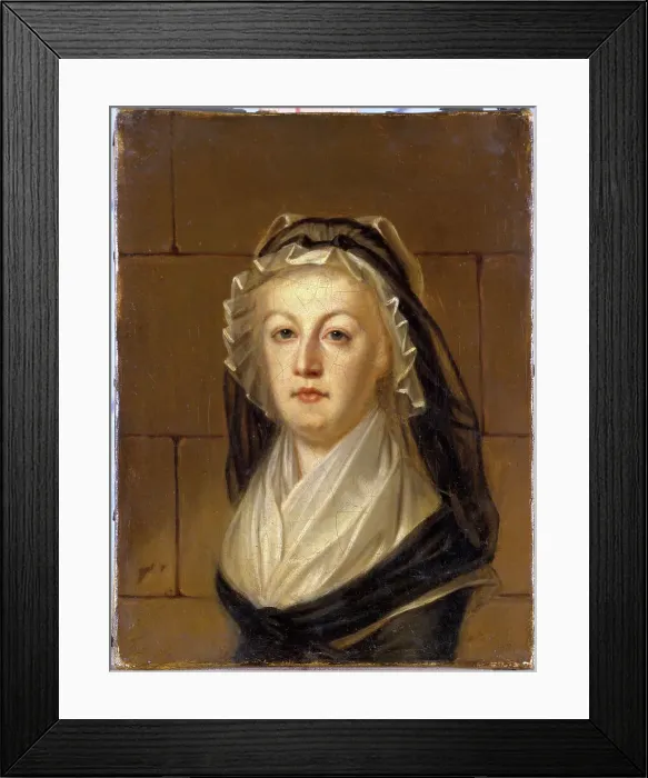 Framed Print : Portrait of Marie-Antoinette at the temple, c1815. Creator: Alexander Kucharsky Framed Print : Portrait of Marie-Antoinette at the temple, c1815. Creator: Alexander Kucharsky